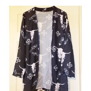 Cow Skull Cardigan